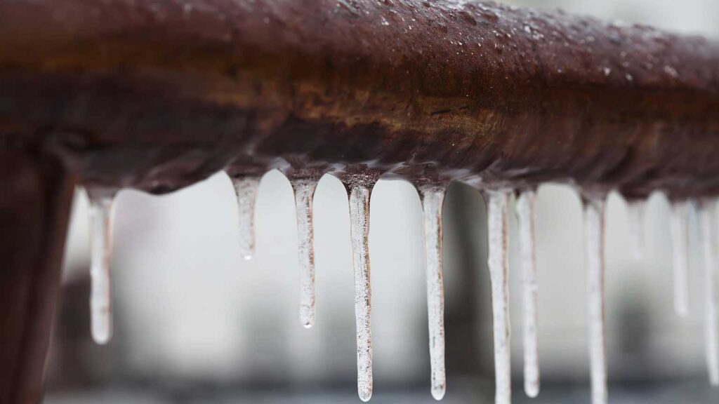 frozen pipes in winter